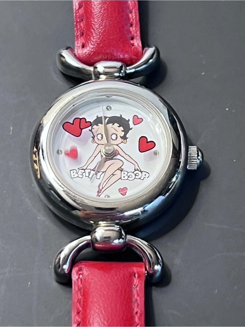 COLLECTIBLE BETTY BOOP VALDAWN WRIST - New Battery + extra new expansion band